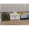 Image 1 : 3 Vintage Beer Signs from Local Winnipeg Pub ; Alexander Keiths ( Wooden) , Great Western Brewing ( 