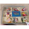 Image 2 : Red Rose Miniature Tea Pot Lot in Promo Store Display Case