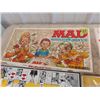 Image 2 : Rare English/French Version of MAd Magazine Board Game 1979 - Game Pieces Complete - Box has Corner 