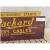Image 3 : Packard Metal Battery Cable Sign/Rack 8.5" x 20"