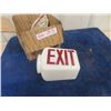 Image 1 : Vintage Glass Exit Light Shade