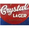 Image 3 : Glass Crystal Lager Sign 16" Wide