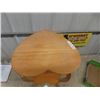 Image 2 : Heart Shaped Parlor Table 26" Tall x (about) 17" x 17"