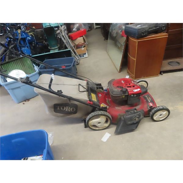 Toro 6.5 HP Mower with Bagger - Running Condition