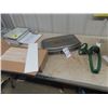 Image 1 : Box of Cermaic Tile, Coleman Stove, Sprinkler