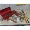 Image 1 : Metal Tool Box , Wrenches, Clamps, Screwdrivers New Serpentine Belt Tool plus more