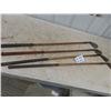 Image 1 : 4 Vintage Wooden Handled Golf Clubs