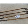 Image 3 : 4 Vintage Wooden Handled Golf Clubs