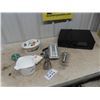Image 1 : Sanyo Multi Disc Player CPM900, Royalware Covered Dish, Corningware Measurer, Ice Cube Trays,