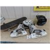 Image 1 : Easton Sz 9 Hockey Skates - Good Condition Vintage Ski-Doo Helmet, Skateboard & Bike Helmet