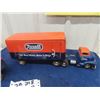 Image 2 : Tin RExall Semi Truck plus Extra Trailer 6" x 16" x 4"