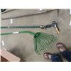 Image 2 : 7 Hand Yard Tools ; Shovel, Spade, Hoe, Tree Branch, Rake, Hose