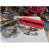Image 2 : Magnetic Hazards, Hand Winch, Tie Down Straps, Tire Chains, 12V Air Compressor