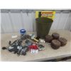 Image 1 : Caster, Repurposing Items; Furniture Legs, Locks Drawer Pulls, Metal Garbage Can