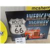 Image 3 : 3 Modern Metal Signs; 2) Chevy, 1) Route 66 12.5" x 16"