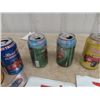 Image 3 : Pennzoil Display, License Plates, (4) Red Truck Beer Cans, Castrol 2 Cycle Motor Oil Cans