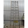 Image 1 : Wooden Extension Ladder 18'