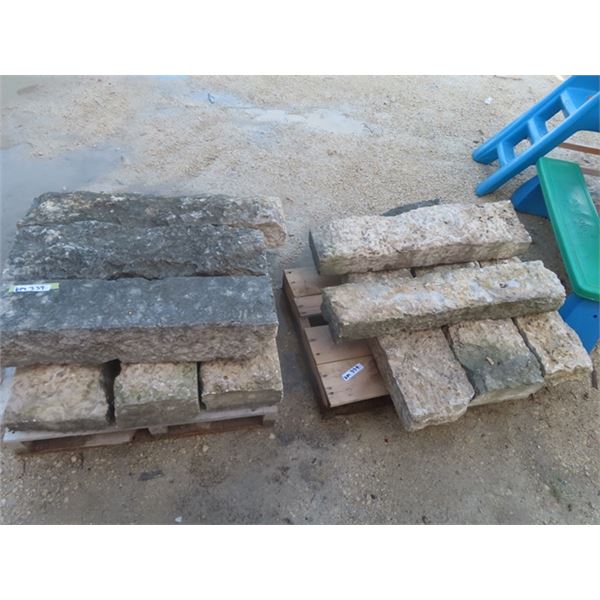 11 Pcs Tyndall Stone Approximately 30  x 8  x 8 