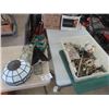 Image 1 : Stained Lamp Shade & Lamp Parts