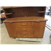 Image 2 : Oak Step Back Cabinet 65" x 49" x 18"