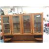 Image 3 : Oak Step Back Cabinet 65" x 49" x 18"