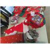 Image 3 : Christmas Decor Items ; Musical Wreath, Stockings plus more