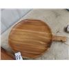 Image 2 : Wooden Servers ; 1) 18" Wide , 1) 15" x 15"