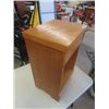 Image 2 : Oak Night Table with Drawer 25.5" x 15" x 12"
