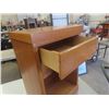 Image 3 : Oak Night Table with Drawer 25.5" x 15" x 12"