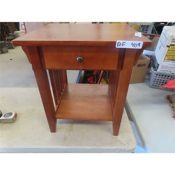 End Table/Night Table with Drawer 22"X19.5"x18"