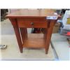 Image 1 : End Table/Night Table with Drawer 22"X19.5"x18"