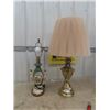 Image 1 : 2 Table Lamps ; 1) Victorian Style, 1) Brass