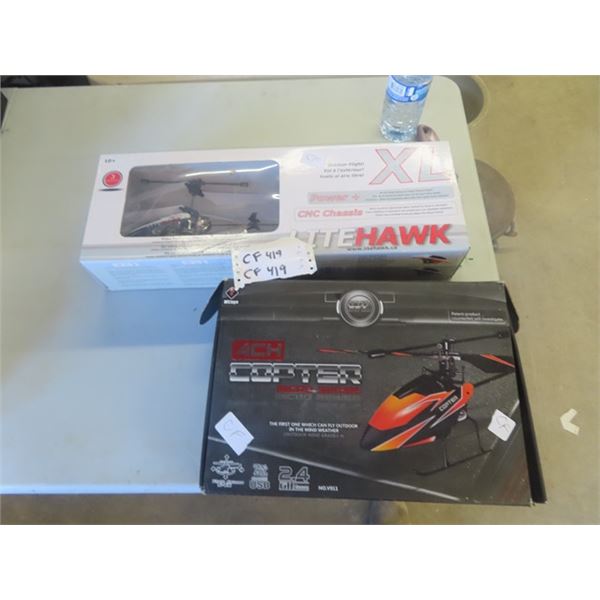 2 RC Helicopters - Appears New