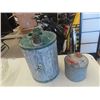 Image 4 : 2 Old Road Flares & 2 Metal Gas Cans