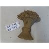 Image 1 : Cast Door Stop, Wheat Sheath 7" x 9"