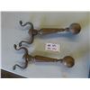 Image 1 : Brass Set of Fireplace Andirons