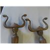 Image 2 : Brass Set of Fireplace Andirons
