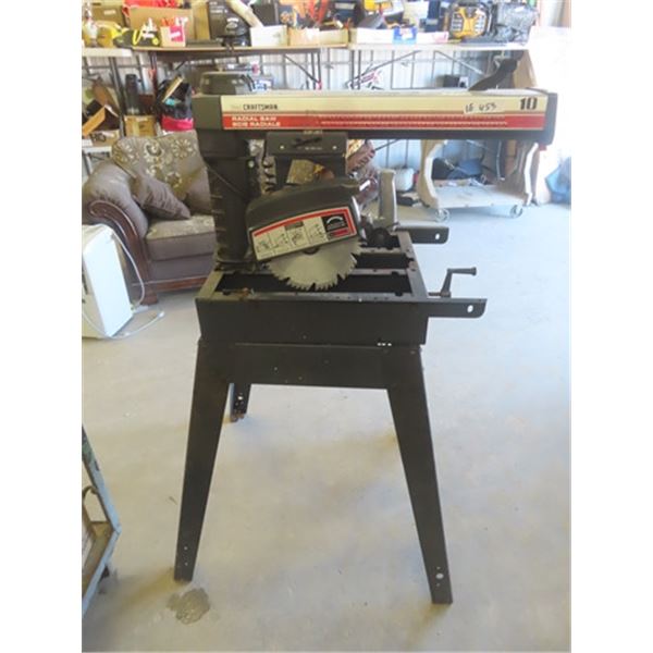 Craftsman 10 Radial Arm Saw on Stand