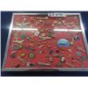 Image 1 : Framed Pin Collection ; Air Plane Related, Various Companies + Events  - 12" x 14"