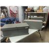 Image 1 : 3 Wooden Carpenters Boxes ; 1) Vintage 12" x 33" x 15" , 2 ) Modern