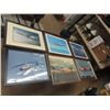 Image 1 : 6 Framed Pictures of Planes & Helicopters - Biggest 20" x 26"