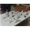 Image 1 : 12 Plastic Plane Displays - Biggest 10" x 10"