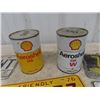 Image 4 : 9 License Plates & 2 Shell Oil Quart Cans