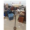 Image 1 : Floor Torch Lamp with Brass Base & Shade