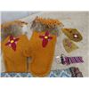 Image 2 : Beaded Leather Mitts, Beaded Jewlery, Belt, Full Display