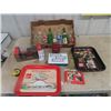 Image 1 : 9 Pop Bottles; Crush, Team, Suncrest plus others + 2 Coke Trays, Auto 1st Aid Kit, Canadian Tire 192