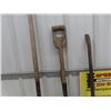 Image 3 : Hay Fork, Old Handled Spade, Wrecking Bar, Stove Poke or Carrier