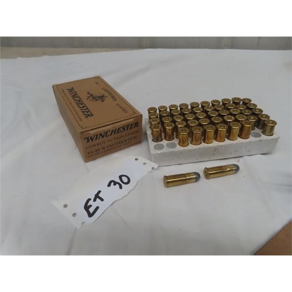 Winchester 44-40 Ammo 41 Rounds - MUST PRESENT PROOF OF PAL TO PURCHASE - WE DO NOT SHIP AMMO