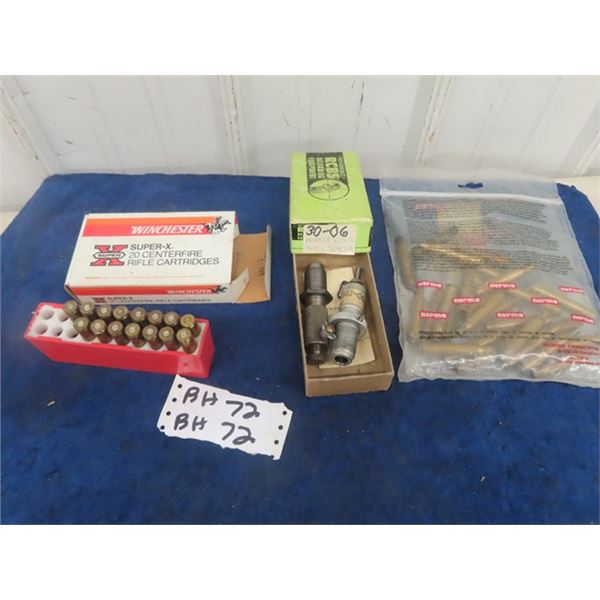 30-06 Special Brass - 50 Rounds & 30-06 Herter Sizer & Pacific Seater
