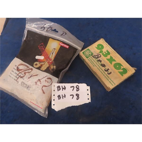9.3 x 62 Brass - 70 Rounds -